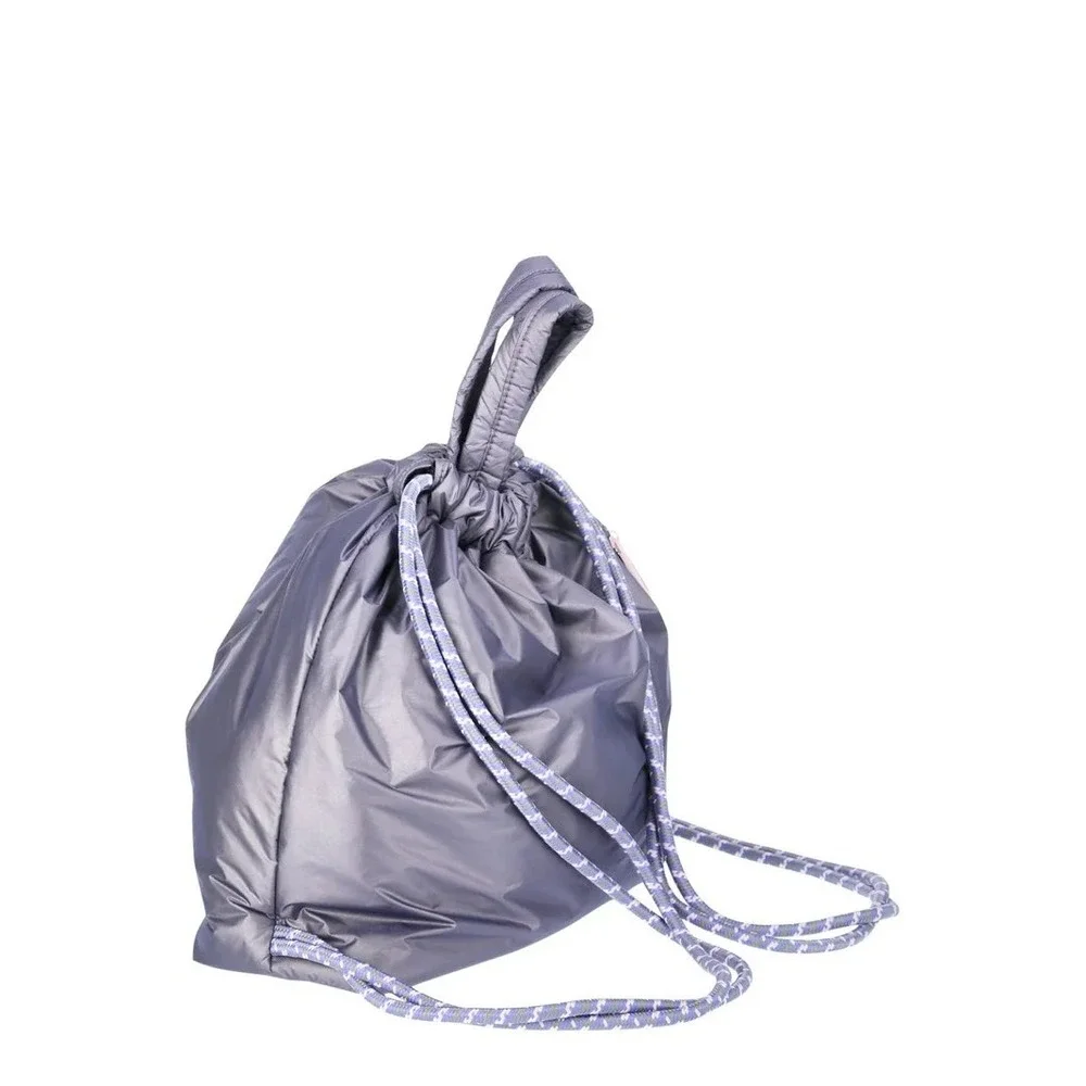 Wildfox Puffy Drawstring‎ Backpack Anthracite NWT MSRP $60